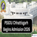 PSSOU Chhattisgarh Admission 2026 Begins @pssou.ac.in; Apply by March 29